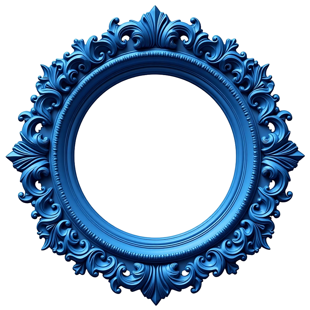 Ornate Blue Frame